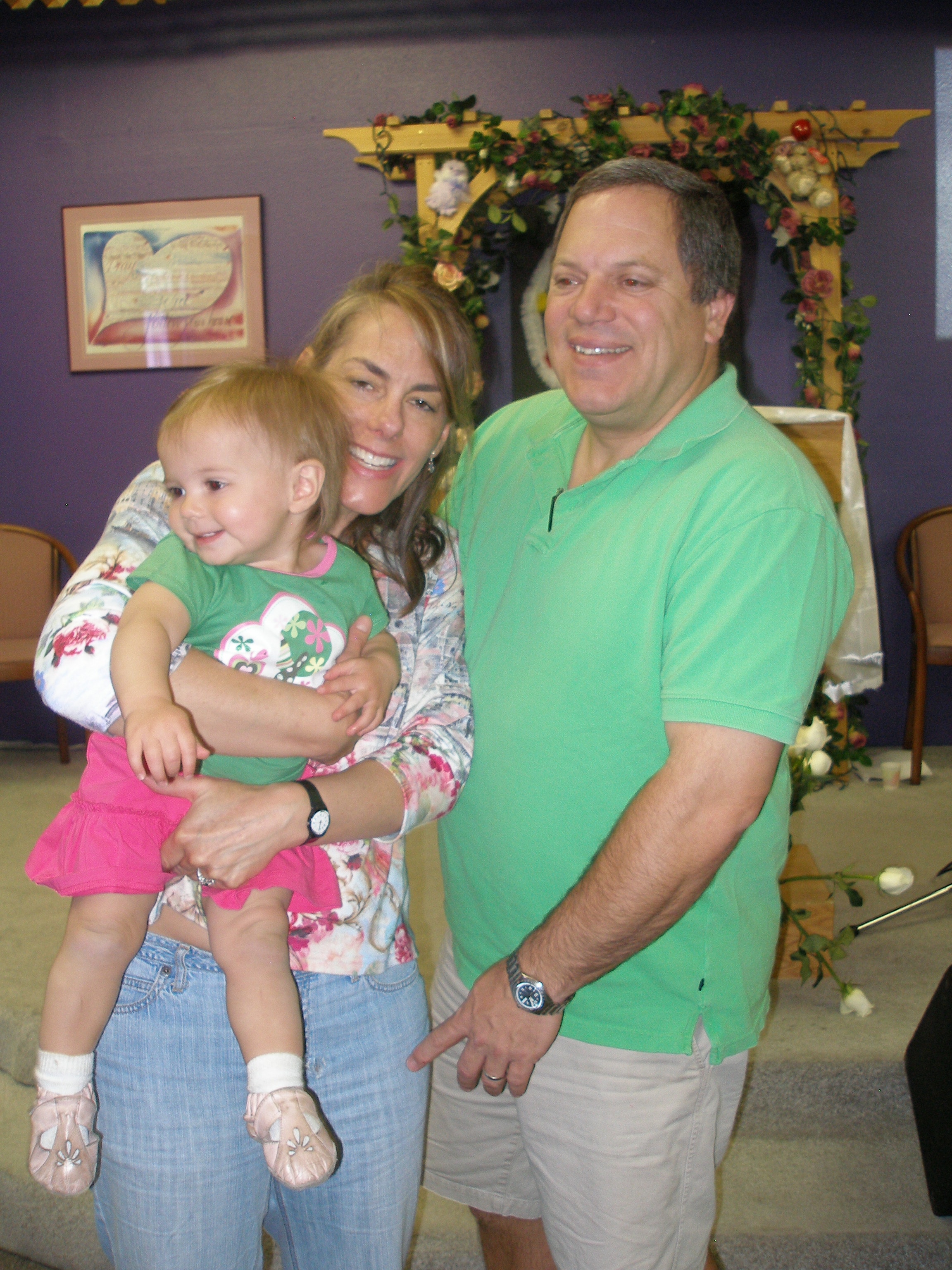 Family with baby in the Oasis CSL sanctuary